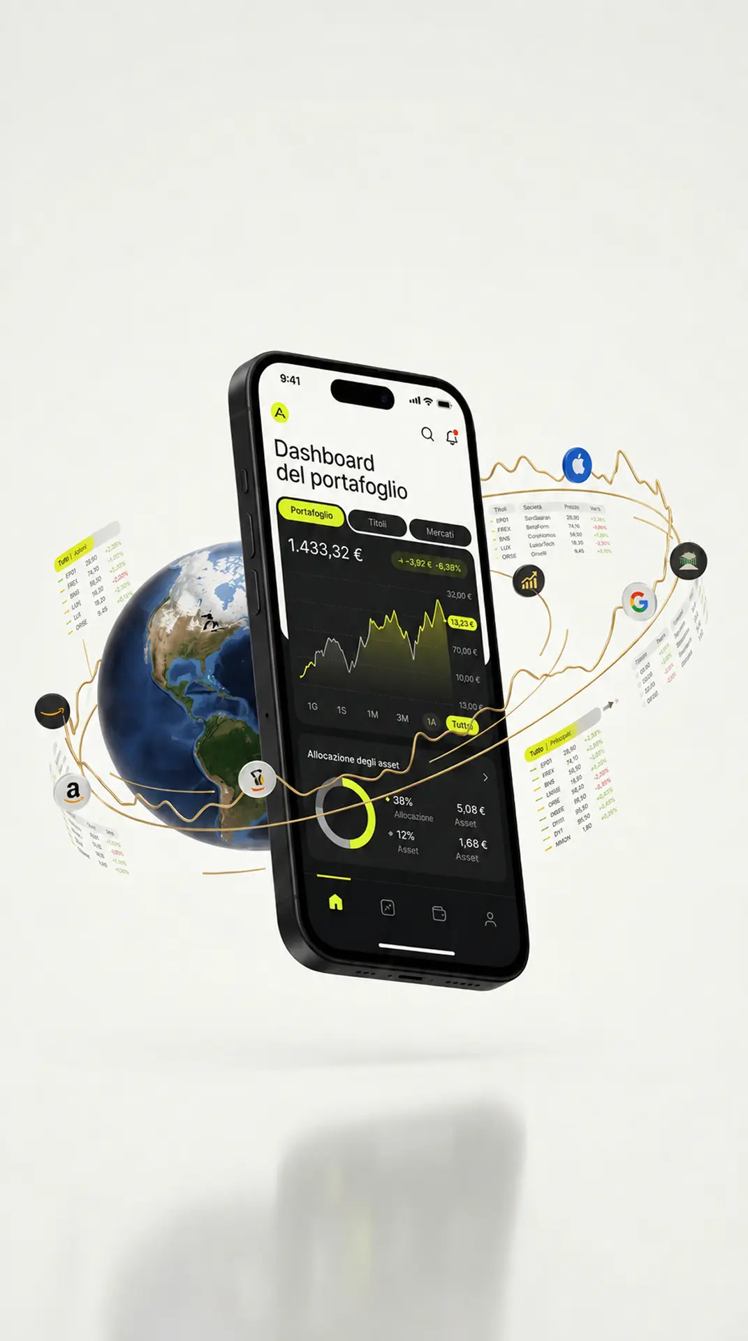 AI analyzing global market data